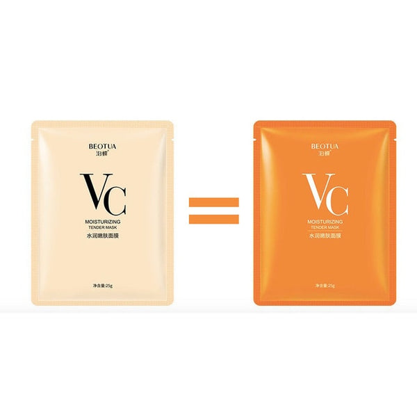 Vitamin C skin care face mask v c sheet mask facemask facial masks mascara facial korean Whitening women beauty and health