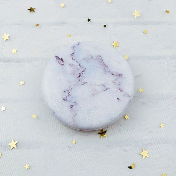 1PCs Marble Pattern Portable Double Sided Mirror Foldable Pocket Makeup Mirror Women Girls Beauty Cosmetic Compact Mirrors