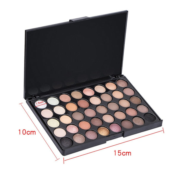 40 Colors Matte Shimmer Eyeshadow Makeup Palette Earth Color Eye Shadow Pallete Pearl Long Lasting Makeup Cosmetic Set TSLM1