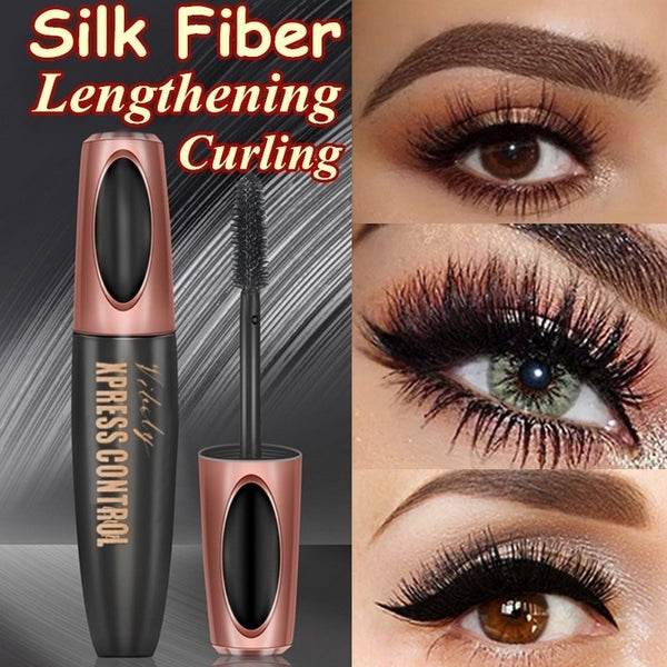 1Pcs Waterproof 4D Makeup Eyelash Mascara Eyelash Makeup Silk Fiber Lash Extension Lash Mascara Tubes Fashion Ladies Cosmetics