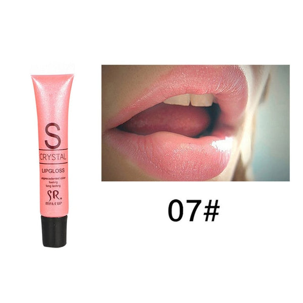 Hot 12ml Candy Color Waterproof Lip Gloss Makeup Lipgloss Long Lasting Glitter Liquid Lipstick for Cosmetics Women Girls TSLM2