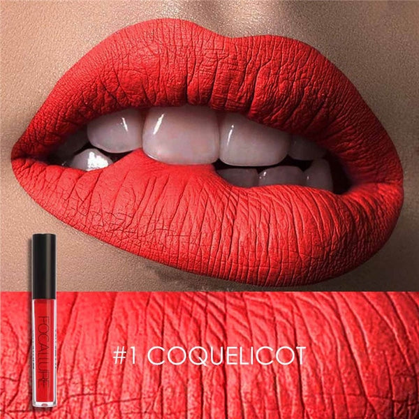 FOCALLURE Matte Lipstick Batom Waterproof Lip stick Smooth Long-lasting Cosmetics Kiss-proof Makeup Lip Stick