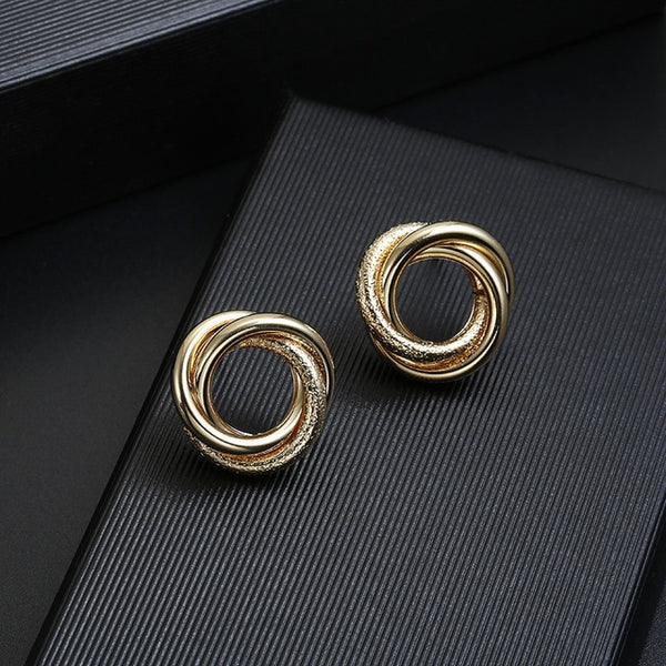 Hot Sale ZA Metal Maxi Statement Vintage Clip on Earrings Without Piercing for Women Fashion Earrings Party Gift Bijoux Jewelry