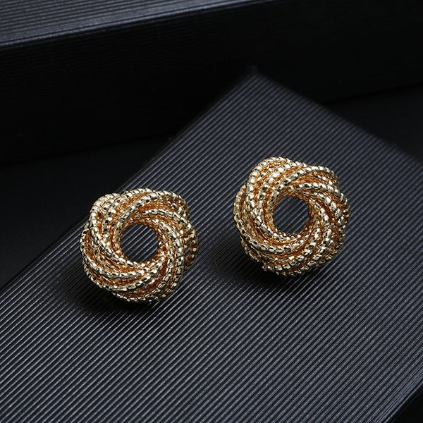 Hot Sale ZA Metal Maxi Statement Vintage Clip on Earrings Without Piercing for Women Fashion Earrings Party Gift Bijoux Jewelry