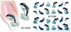 2017 Waterproof Water Transfer Nails Art Sticker Beautiful Flower Design Girl And Women Manicure Tools Nail Wraps Decals Xf1013
