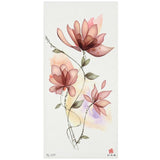 1PC New Fashion Removable Women Lady 3D Flowers Waterproof Temporary Tattoo Stickers Beauty Body Art Easy Wear And Easy Clean