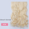 AISI BEAUTY Long Straight Clip in one Piece Synthetic Hair Extension 5 Clips False Blonde Hair Brown Black Hair Pieces for Women