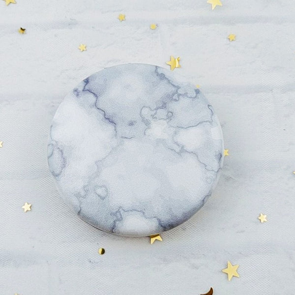 1PCs Marble Pattern Portable Double Sided Mirror Foldable Pocket Makeup Mirror Women Girls Beauty Cosmetic Compact Mirrors