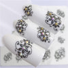 YZWLE 32 Styels Beauty DIY Black Lace Flower Sticker Nail Art Decals for Women Tips Water Transfer Accessory