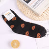 Husky corgi cartoon animal socks French bulldog cute funny women sock summer autumn comfort sweat absorbent cotton calcetines