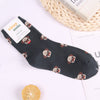 Husky corgi cartoon animal socks French bulldog cute funny women sock summer autumn comfort sweat absorbent cotton calcetines
