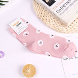 Husky corgi cartoon animal socks French bulldog cute funny women sock summer autumn comfort sweat absorbent cotton calcetines