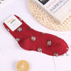 Husky corgi cartoon animal socks French bulldog cute funny women sock summer autumn comfort sweat absorbent cotton calcetines