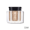 Marca UCANBE, sombra de ojos suelta, pigmento de maquillaje en polvo, sombra de ojos impermeable brillante, sombra de ojos en 3D, cosméticos en polvo de ojos metálicos desnudos