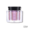 Marca UCANBE, sombra de ojos suelta, pigmento de maquillaje en polvo, sombra de ojos impermeable brillante, sombra de ojos en 3D, cosméticos en polvo de ojos metálicos desnudos