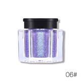 Marca UCANBE, sombra de ojos suelta, pigmento de maquillaje en polvo, sombra de ojos impermeable brillante, sombra de ojos en 3D, cosméticos en polvo de ojos metálicos desnudos