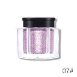Marca UCANBE, sombra de ojos suelta, pigmento de maquillaje en polvo, sombra de ojos impermeable brillante, sombra de ojos en 3D, cosméticos en polvo de ojos metálicos desnudos