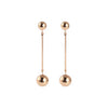 Personalized Punk  Fashion Round Ball Long Chain Dangle Jewelry Trendy Earrings For Women Beauty Decoration Statement Jewelry