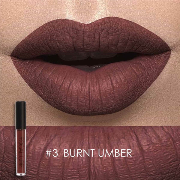 FOCALLURE Matte Lipstick Batom Waterproof Lip stick Smooth Long-lasting Cosmetics Kiss-proof Makeup Lip Stick