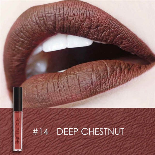 FOCALLURE Matte Lipstick Batom Waterproof Lip stick Smooth Long-lasting Cosmetics Kiss-proof Makeup Lip Stick
