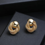 Hot Sale ZA Metal Maxi Statement Vintage Clip on Earrings Without Piercing  for Women Fashion Earrings Party Gift Bijoux Jewelry