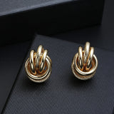 Hot Sale ZA Metal Maxi Statement Vintage Clip on Earrings Without Piercing  for Women Fashion Earrings Party Gift Bijoux Jewelry